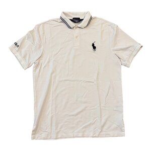 Vintage Polo Golf Ralph Lauren Polo Shirt Mens Medium White Cotton Performance